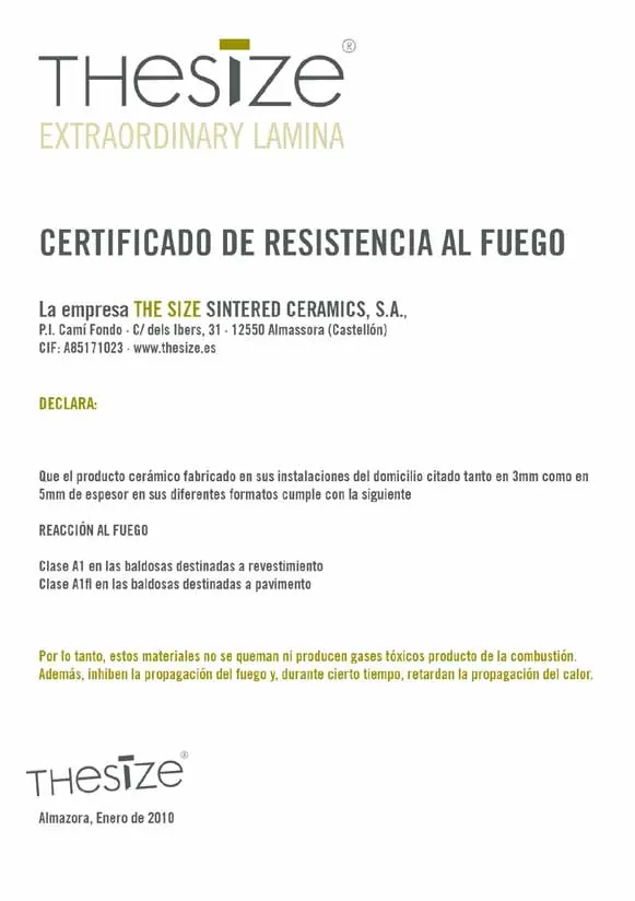 Certificado Neolith 3